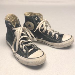 Black High Top Used Converse All-Star Size 7